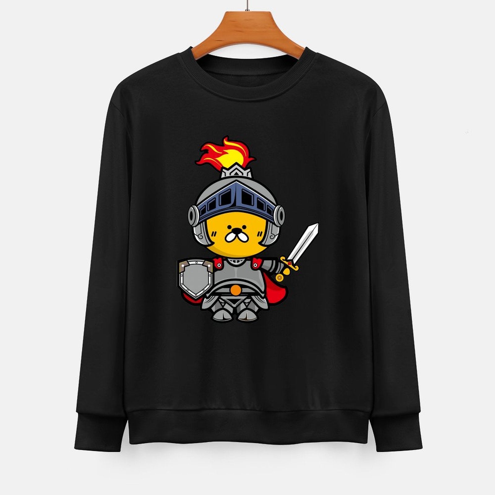 Front Patterned Long Sleeve TopStrong Colorfast